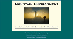 Desktop Screenshot of mountain-environment.com